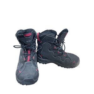 Salomon Thinsulate waterproof Womens black Winter Boots size 5.5 SKU 9002